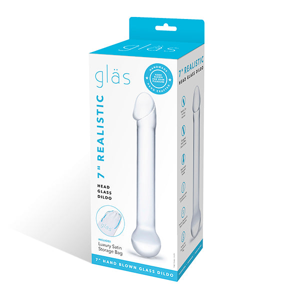 Glas - Realistic Head Glazen Dildo