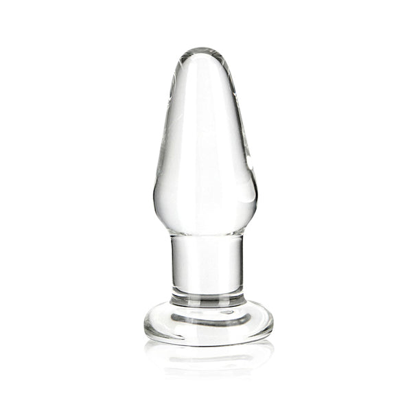 Verre - Plug anal en verre 8,9 cm