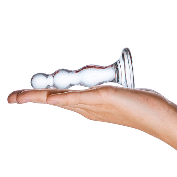 Glass - Plug anal en verre perlé Triple Play