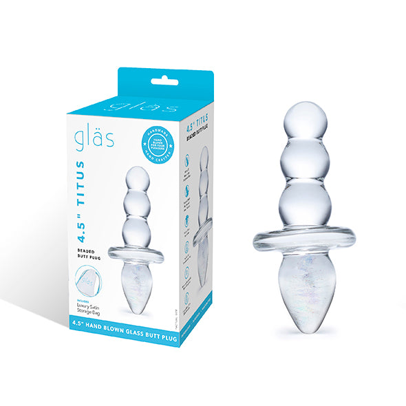 Glas - Titus Beaded Glazen Butt Plug