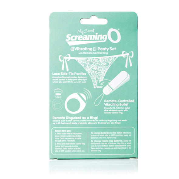 The Screaming O - Panty Vibe mit Fernbedienung in Weiß