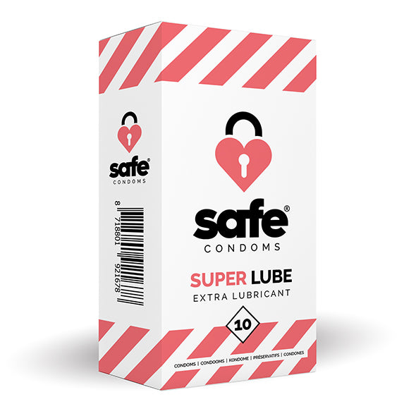 SAFE - Condooms Super Lube Extra Glijmiddel (10 stuks)