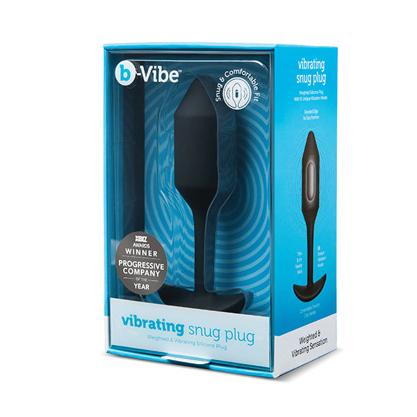 B-Vibe - Vibrierender Snug Plug 2 (M) Schwarz