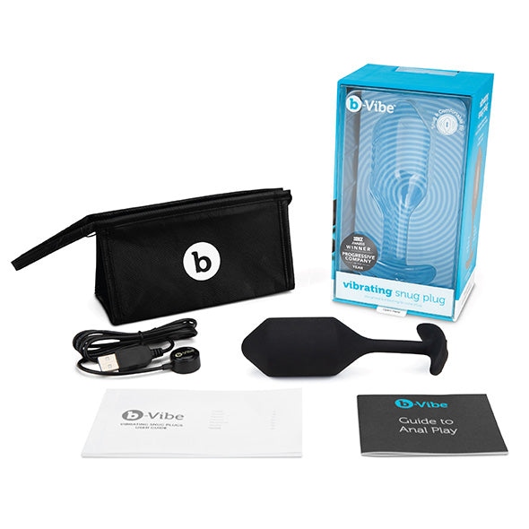 B-Vibe - Vibrerende Snug Plug 4 (XL) Zwart