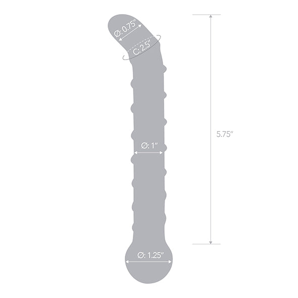 Glas - Mr. Swirly G-Spot Glazen Dildo
