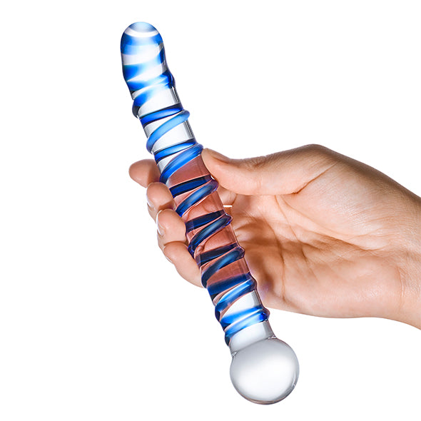 Glas - Mr. Swirly G-Spot Glazen Dildo