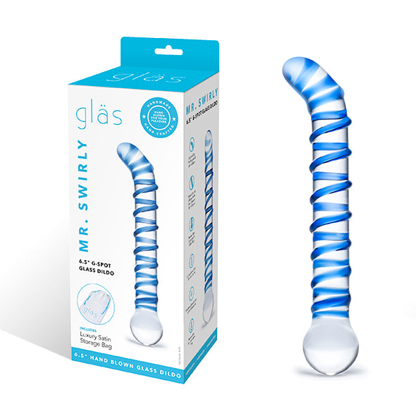 Glas - Mr. Swirly G-Spot Glazen Dildo