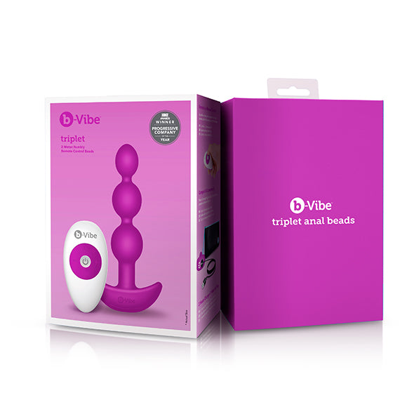 B-Vibe - Triplet Analkugeln Fuchsia