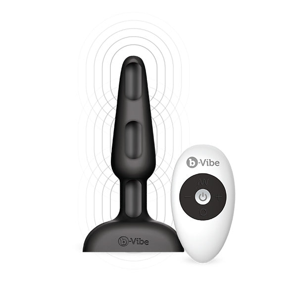 B-Vibe - Trio Analplug mit Fernbedienung Schwarz