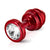 Diogol - Ano Buttplug Gerippt Rot 30 mm