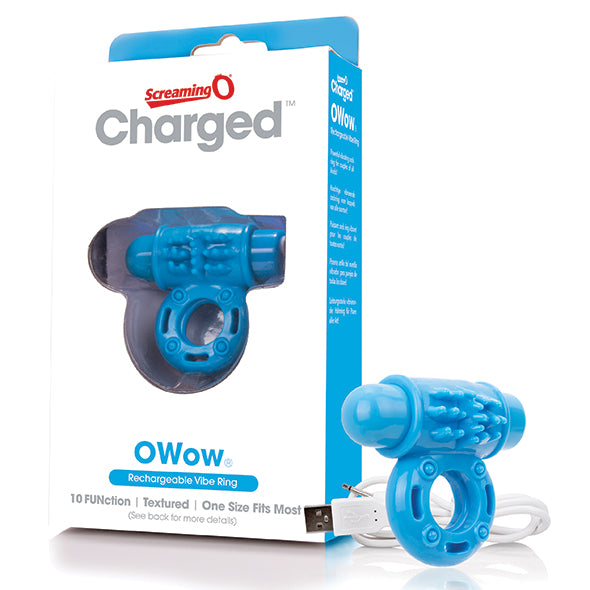 The Screaming O - Charged OWow Vibe Ring Blau