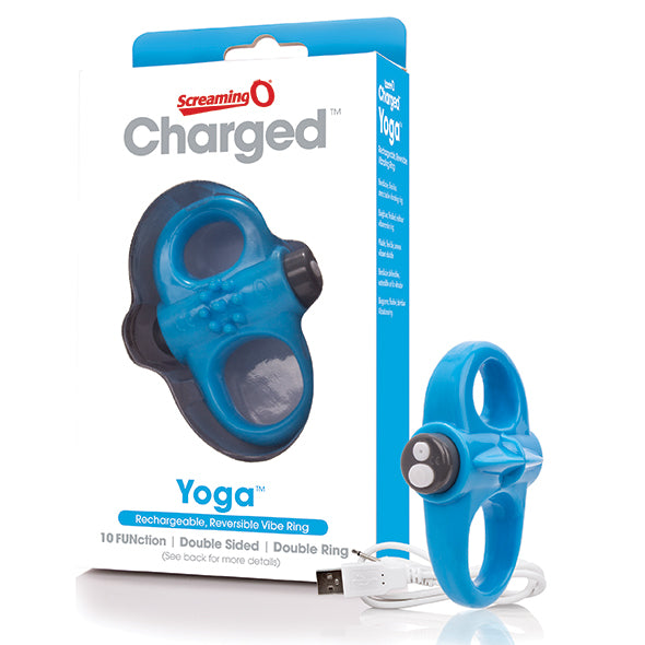 The Screaming O - Charged Yoga Vibe Ring Bleu