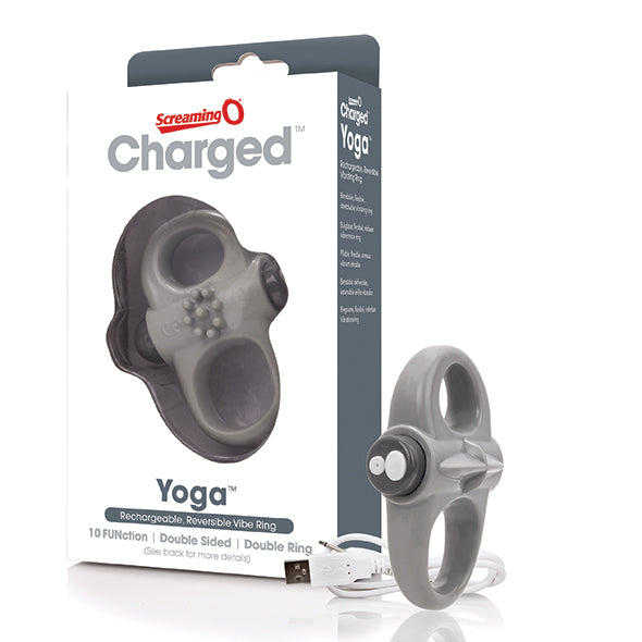 The Screaming O - Charged Yoga Vibe Ring Grau