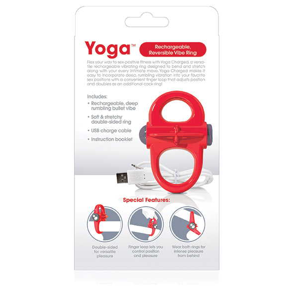 The Screaming O - Charged Yoga Vibe Ring Rouge