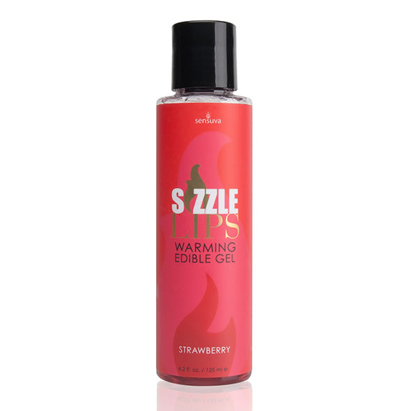 Sensuva - Sizzle Lips Warming Gel Comestible Fraise 125 ml
