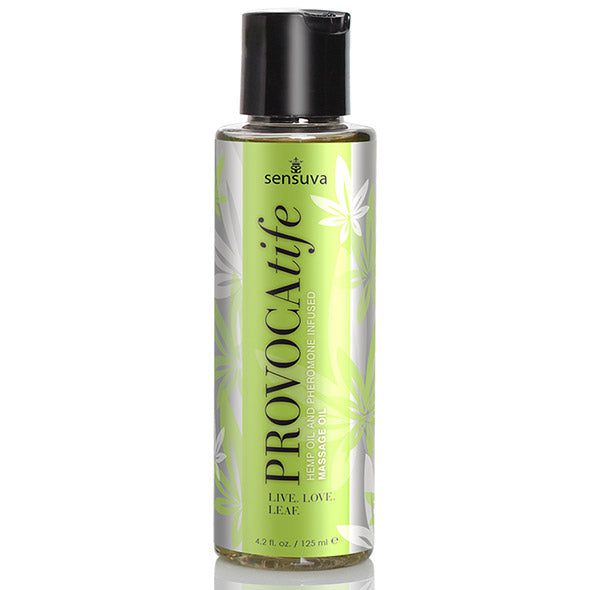 Sensuva - Huile de massage provocatrice à l'huile de cannabis et aux phéromones 125 ml