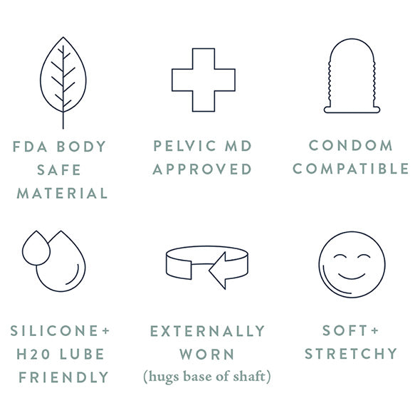 Ohnut - Bagues tampons souples classiques (Lot de 4) Jade