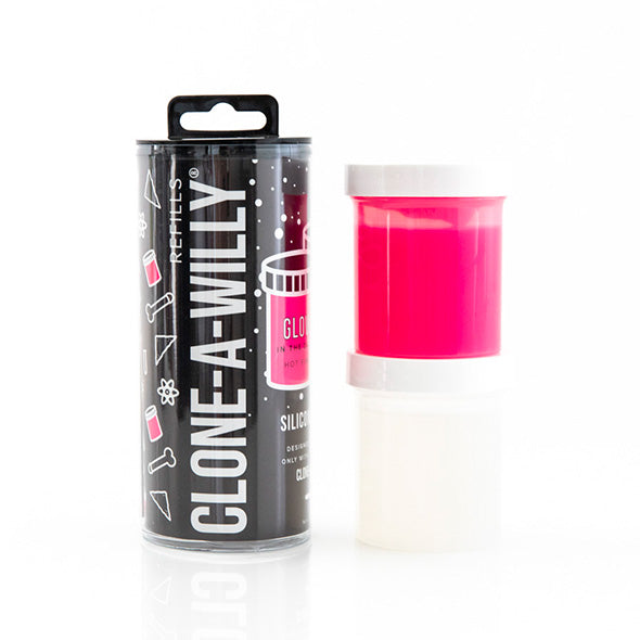 Clone-A-Willy - Nachfüllpackung Glow in the Dark Hot Pink Silicone