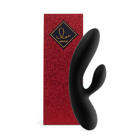 FeelzToys - Lea Rabbit Vibrator Schwarz (Glitter)