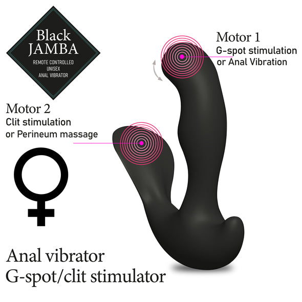 FeelzToys - Vibromasseur anal noir Jamba