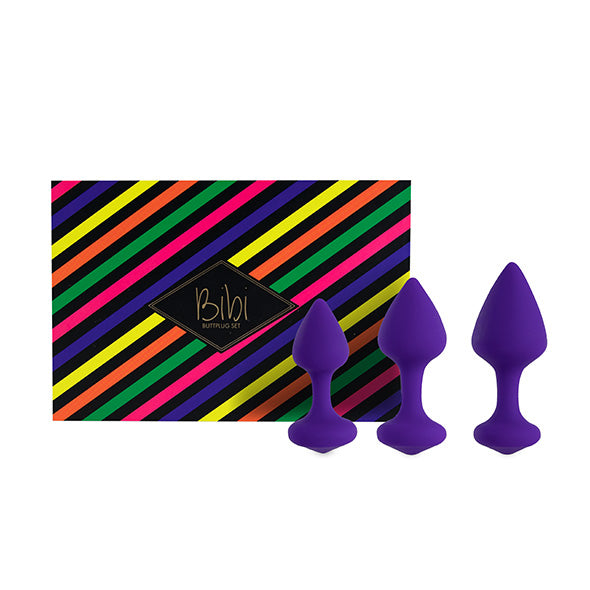 FeelzToys - Bibi Butt Plug Set 3-tlg. Violett