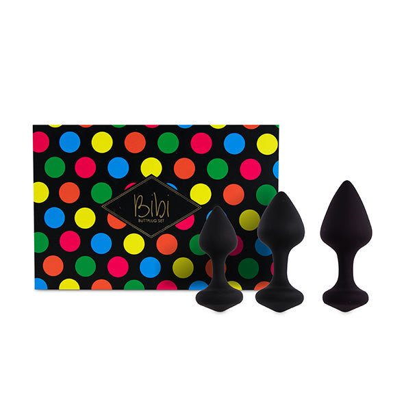 FeelzToys - Bibi Butt Plug Set 3-tlg. Schwarz