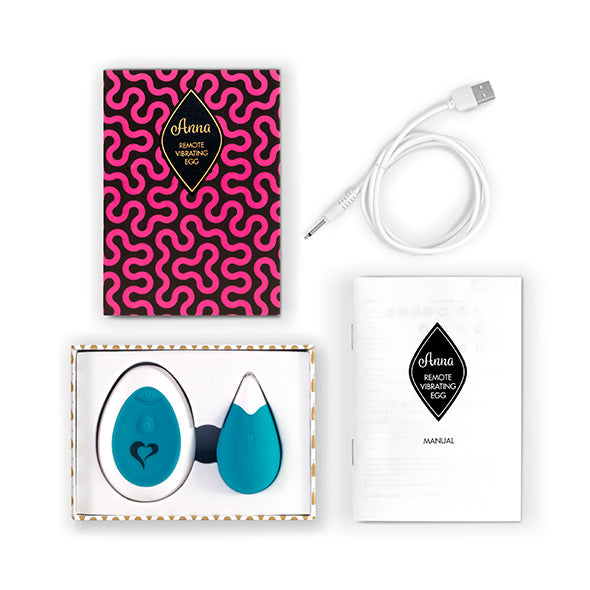 FeelzToys - Anna Vibro-Ei Fernbedienung dunkelgrün