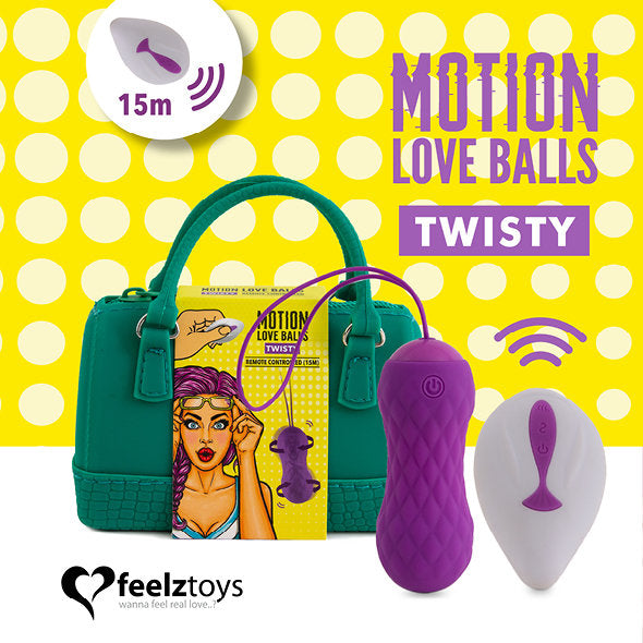 FeelzToys - Boules d'amour à mouvement télécommandé Twisty