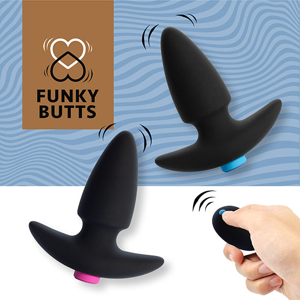 FeelzToys - FunkyButts ferngesteuertes Buttplug-Set für Paare