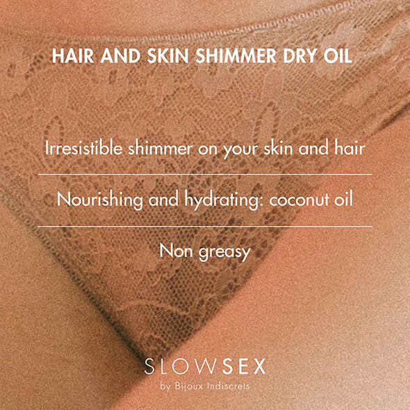 Bijoux Indiscrets - Slow Sex Hair &amp; Skin Shimmer Dry Oil