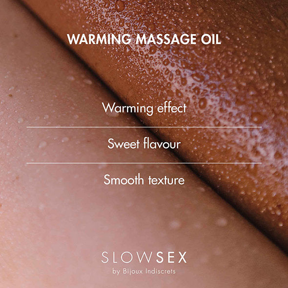 Bijoux Indiscrets - Huile de massage chauffante Slow Sex