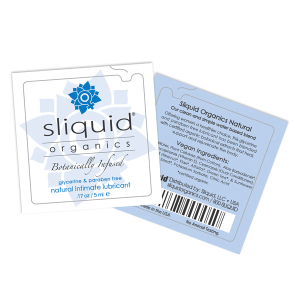 Sliquid - Oreiller Lubrifiant Naturel Organics 5 ml