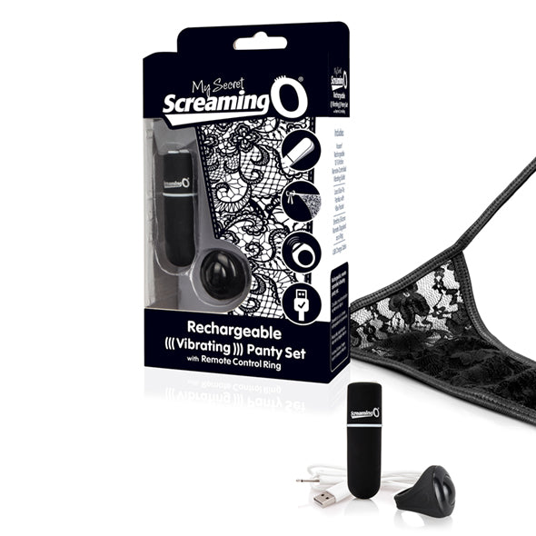 The Screaming O - Charged Remote Control Panty Vibe Zwart