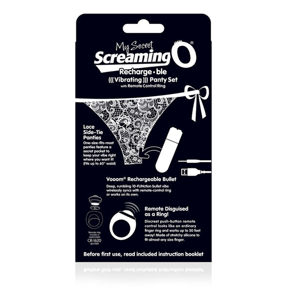 The Screaming O - Charged Remote Control Panty Vibe Zwart