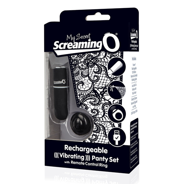 The Screaming O - Charged Remote Control Panty Vibe Zwart