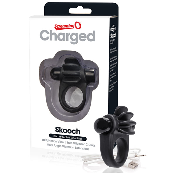 The Screaming O - Charged Skooch Ring Schwarz