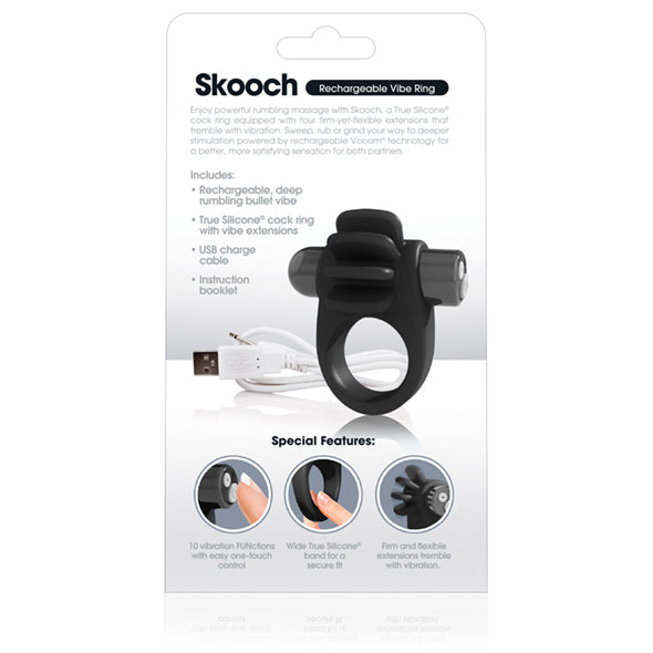 The Screaming O - Charged Skooch Ring Zwart