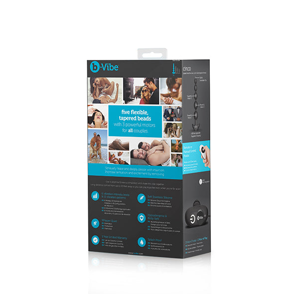 B-Vibe - Cinco Anal Beads Noir