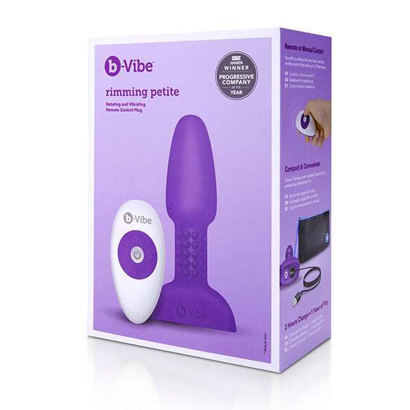 B-Vibe - Rimming Petite Fernbedienungsstecker Lila