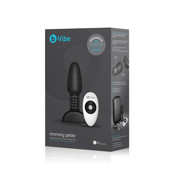 B-Vibe - Prise Télécommande Rimming Petite Noir