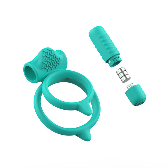 B Swish - bcharmed Basic Plus Dual Penis Ring Green