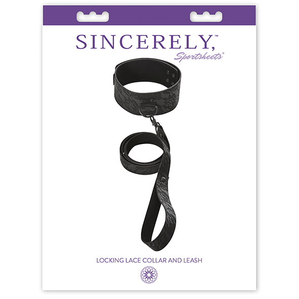 Sportsheets - Sincerely Locking Lace Collar &amp; Leash