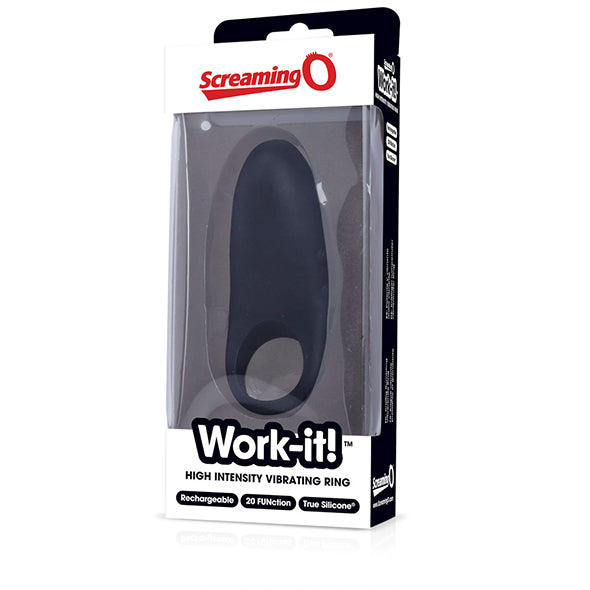 The Screaming O - Work-it! Vibrerende Ring Zwart