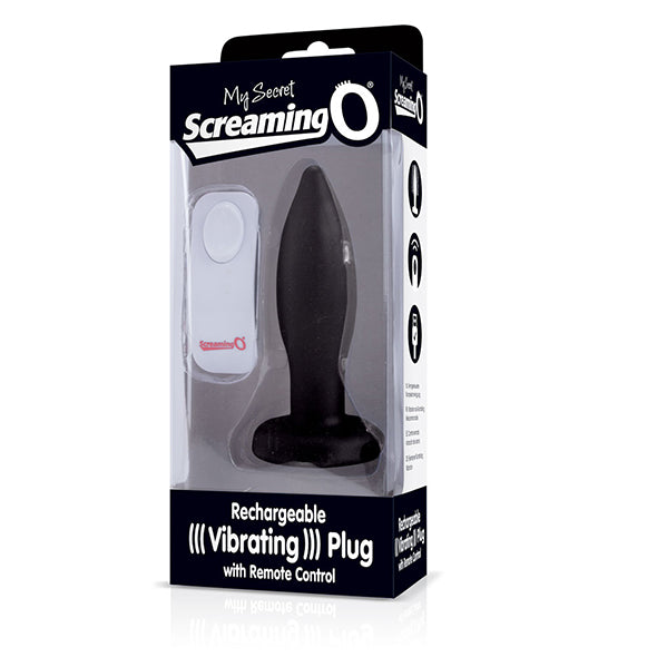 The Screaming O - Vibrerende Plug Zwart