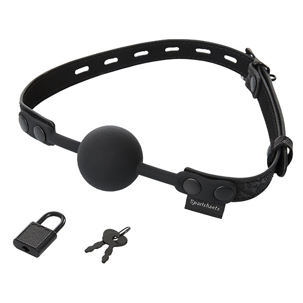Sportlaken – Sincerely Locking Lace Silicone Ball Gag
