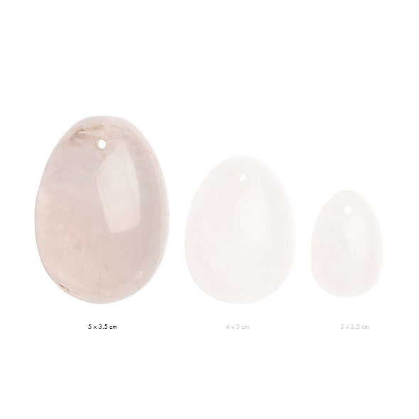 La Gemmes - Oeuf de Yoni Quartz Rose (L)