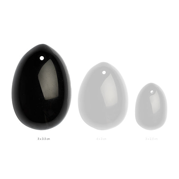 La Gemmes - Yoni Egg Schwarzer Obsidian (L)