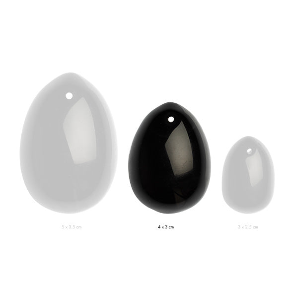La Gemmes - Yoni Egg Schwarzer Obsidian (M)