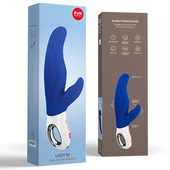 Fun Factory - Lady Bi Dual Vibrator Blauw