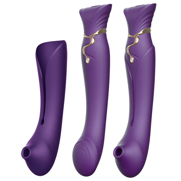 Zalo - Queen Set G-Spot Pulsewave Vibromasseur Violet